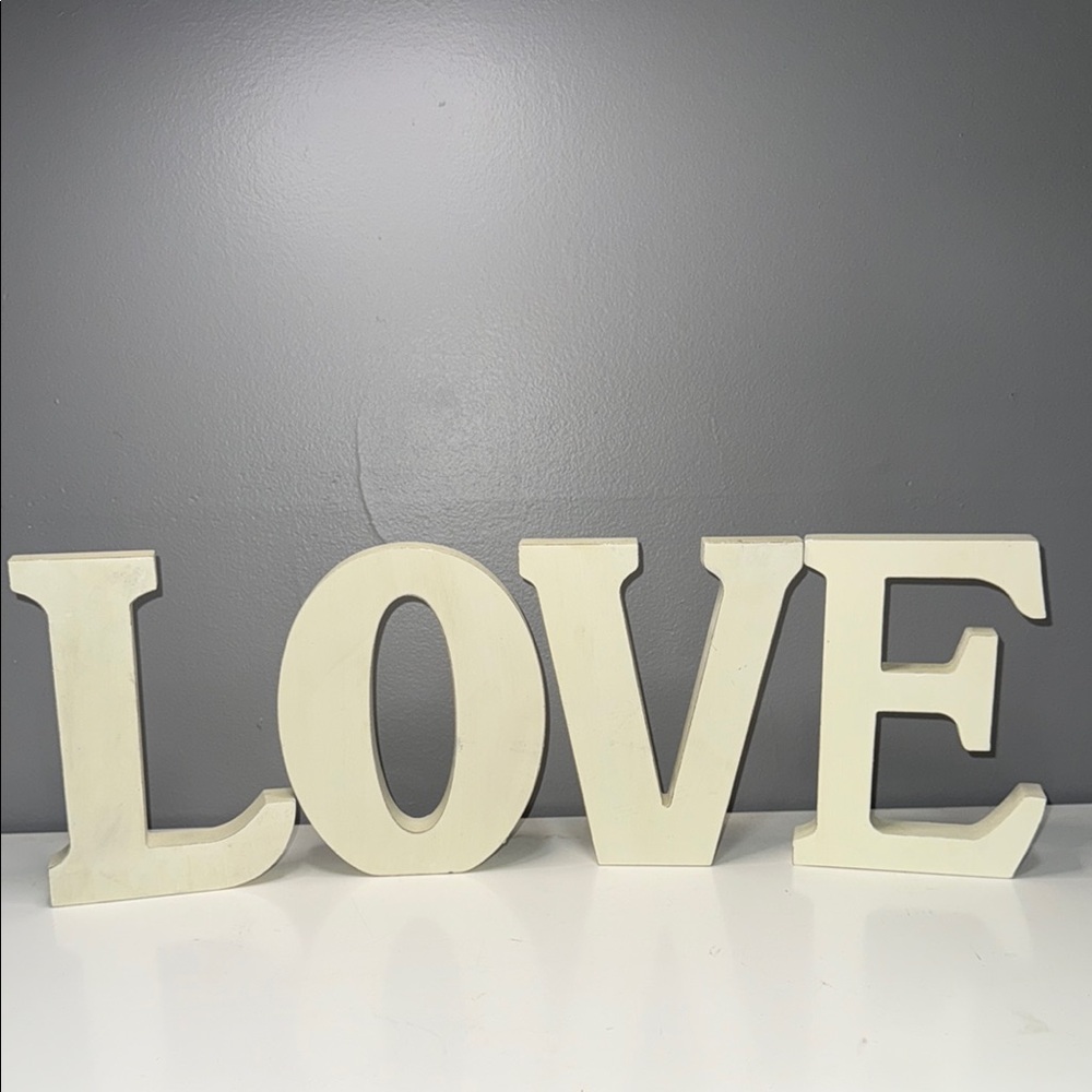 Source Unknown Cream LOVE Wall Decor - Picture 2 of 3